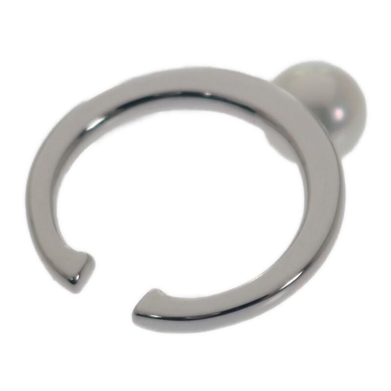 MIKIMOTO  PE-1747U Earring K18 white gold/Akoya Pearl Women