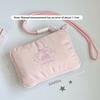 Ballet rabbit card bag, ID storage bag, neck hanging style, travel small passport holder, portable miscellaneous storage bag