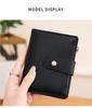 Women's RFID Soft Leather Short Wallet - Lychee Pattern, Zipper Closure, Card Holder, Fashionable Design