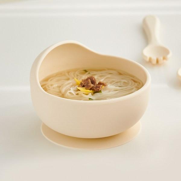 Little Cloud Infant Self-Direction Silicone Suction Ball, 2, Cream, Popular Korean Parenting Items