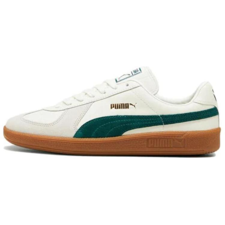 PUMA Army Trainer White Green Unisex 386607-15 EU 37