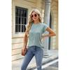 DX~~ New Round Neck Ladies Solid Color Short Sleeve Loose Casual T-shirt