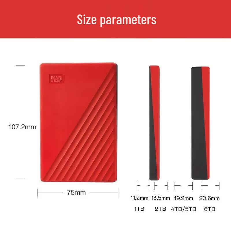 WD My Passport Portable External Hard Drive