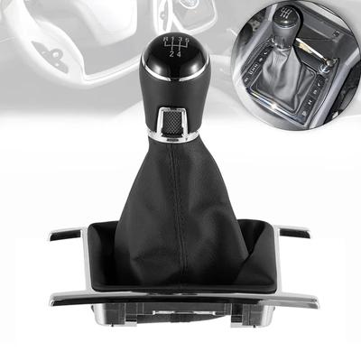 Nieuwe Auto Versnellingspookknop Voor Volkswagen VW Amarok 2010-2024 Handgeschakeld 5/6 Versnellingen Pookknop Met Lederen Hoes Onderdelen Auto Accessoires