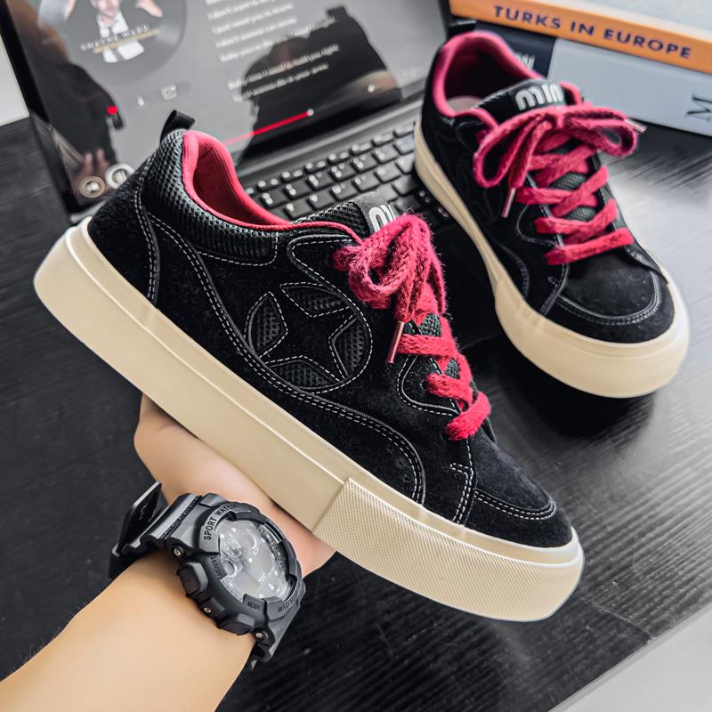 Men 's Casual Four Seasons Fashion Canvas Skateboarding Students Comfortable Sneakers Boys Trending Soft Sole Breathable Shoes