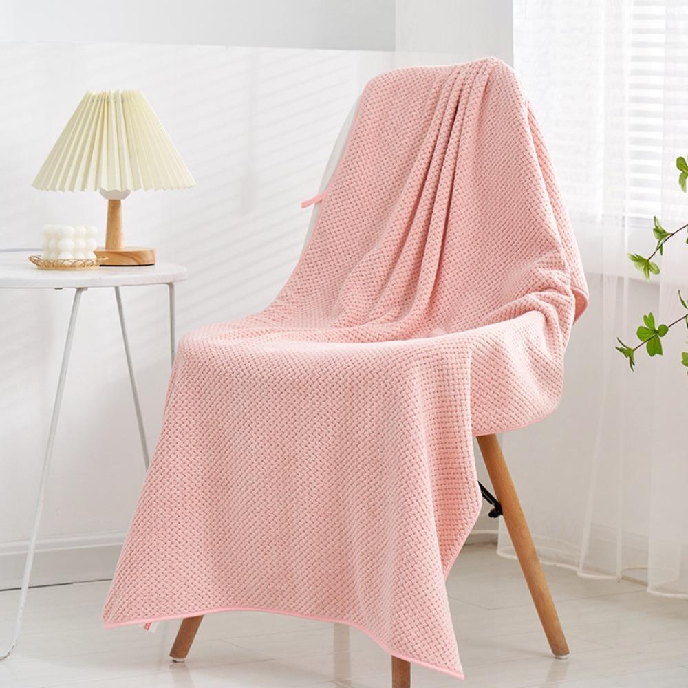 Absorbent Coral Fleece Bath Towel Microfiber Pool Towel Practical Beach Towel  Bathroom