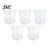 Indoor Garden Flower Planters Clear Plastic Orchid Pot with Saucer, Plant Ventilated Pots for Succulents Drainage Holes, Rose, Phalaenopsis, Seedings