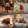 Soft Reindeer Dog Sweater Stretchy Cat Winter Apparel Festive Dog Holiday Costume  Outdoor Walking