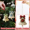 2D Christmas Bell Pendant, Christmas Tree Pendant, Home Decoration, Acrylic Pendant