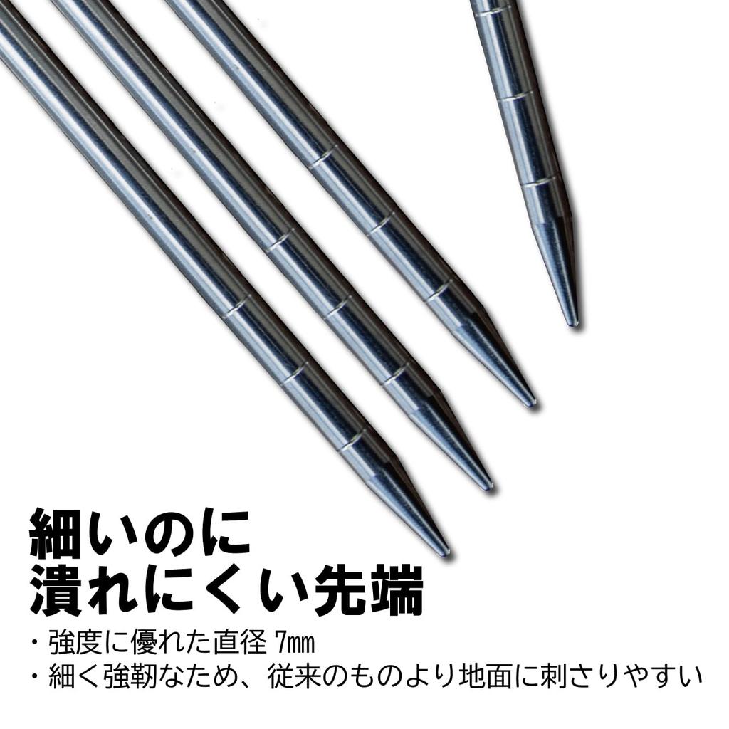 PolariSign Titan-Heringsset, Campinghering Titan mit reflektierendem Seil zum Aufbau von Zelten und Planen, Polaris-Schilderset, 20 cm/24 cm/30 cm, 4/6/8 (20 cm, 8)