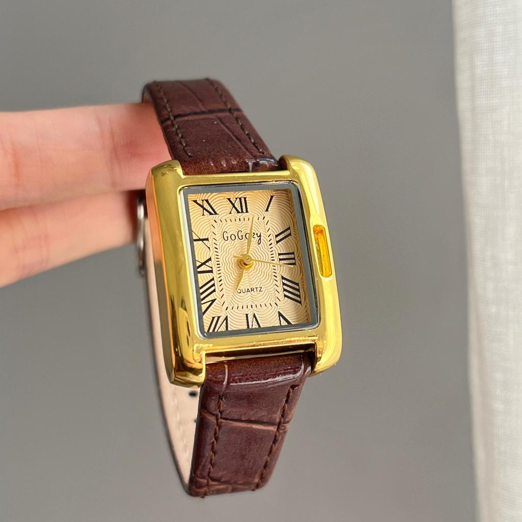 Small Square Plate Women'S Watch Belt, Antique Quartz Temperament, Versatile Women'S Watch Recommendation