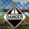 2D Flat, 1pc, Danger Sign Theme, Decorative Gift for Industrial Decor Lovers, Vintage Metal Aluminum Sign, Suitable for Factory, Laboratory, Repair