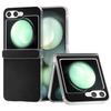 For Samsung Galaxy Z Flip5 5G Case Hinge Protection Leather+PC Anti-Slip Phone Cover