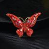 Fashion Full Zircon Butterfly Brooch For Women Luxurious Animal Corsage Pins Wedding Party Clothing Accessories Jewelry Gifts