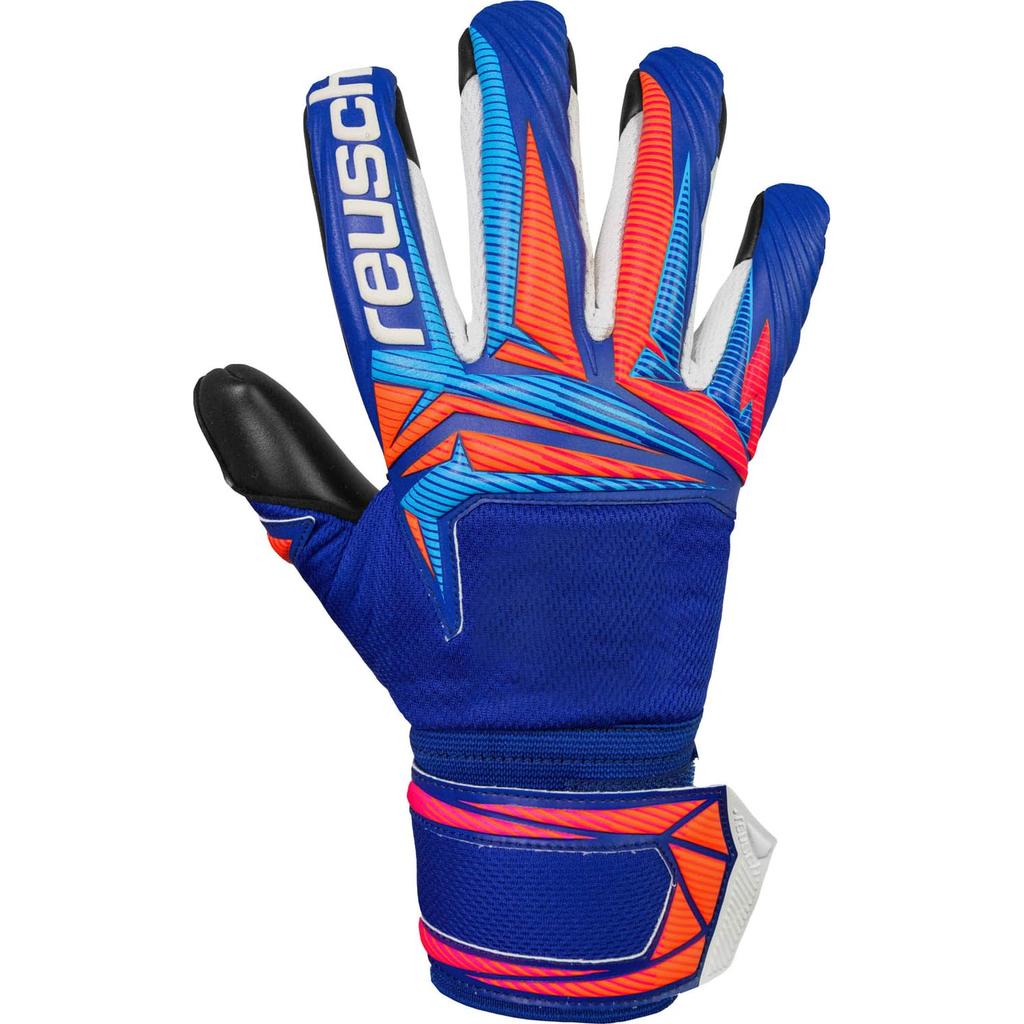 Mănuși Portar Reusch 5660725 Attract Infinity Evolution NC Sharp Mărimea 8 (4127) Albastru/Portocaliu Șocant/Negru