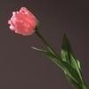 Flores de Tulipán Artificiales Tacto Real Tulipán de Tallo Largo Ramo con Hojas para Ramo de Boda Arreglo Floral de Primavera Decoración de Mesa para el Hogar
