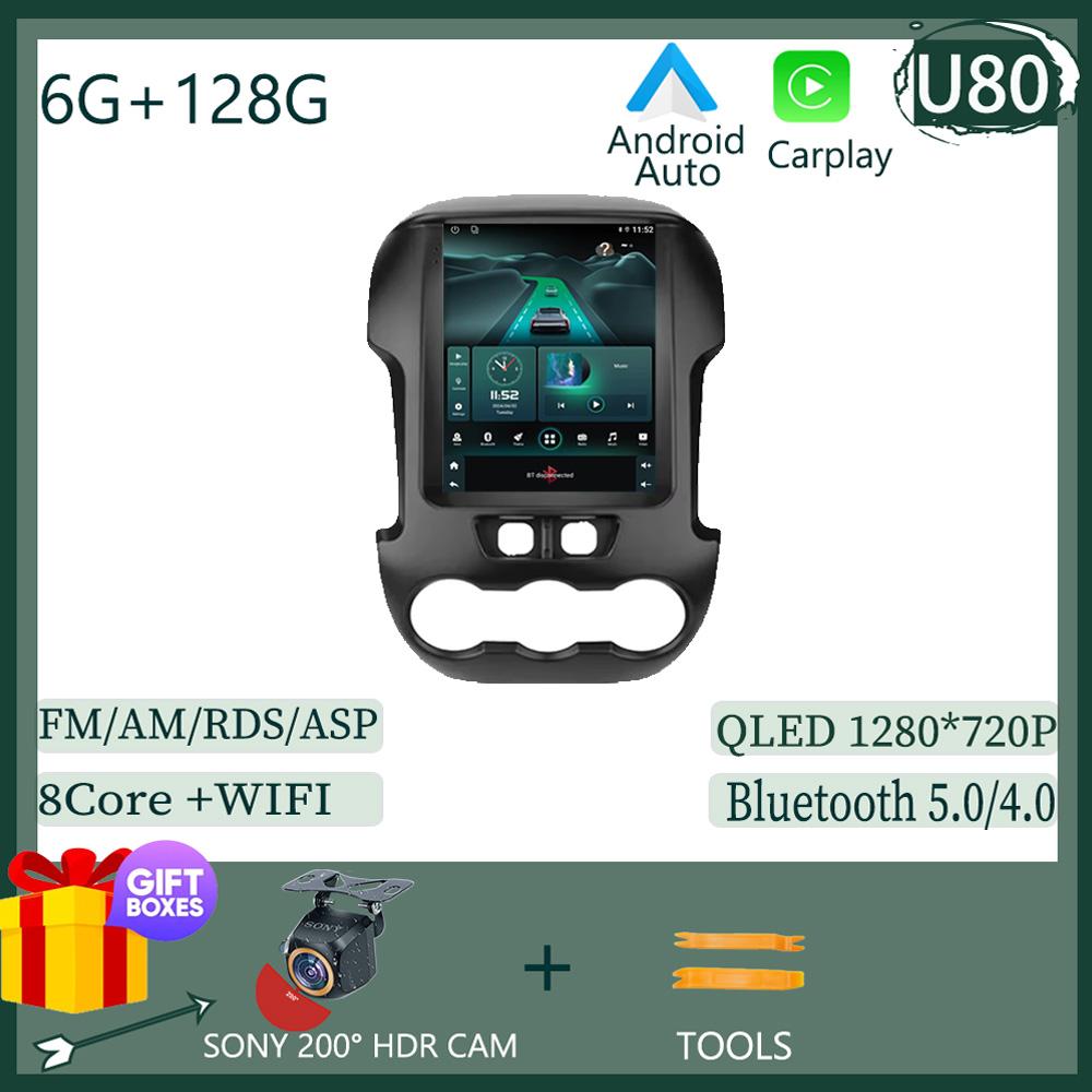 9.7 Inch Android 14.0 For Ford Ranger 2012 2013 2014 2015 Car Radio Stereo Auto DSP Carplay GPS Navigation Player Video 4G Lte