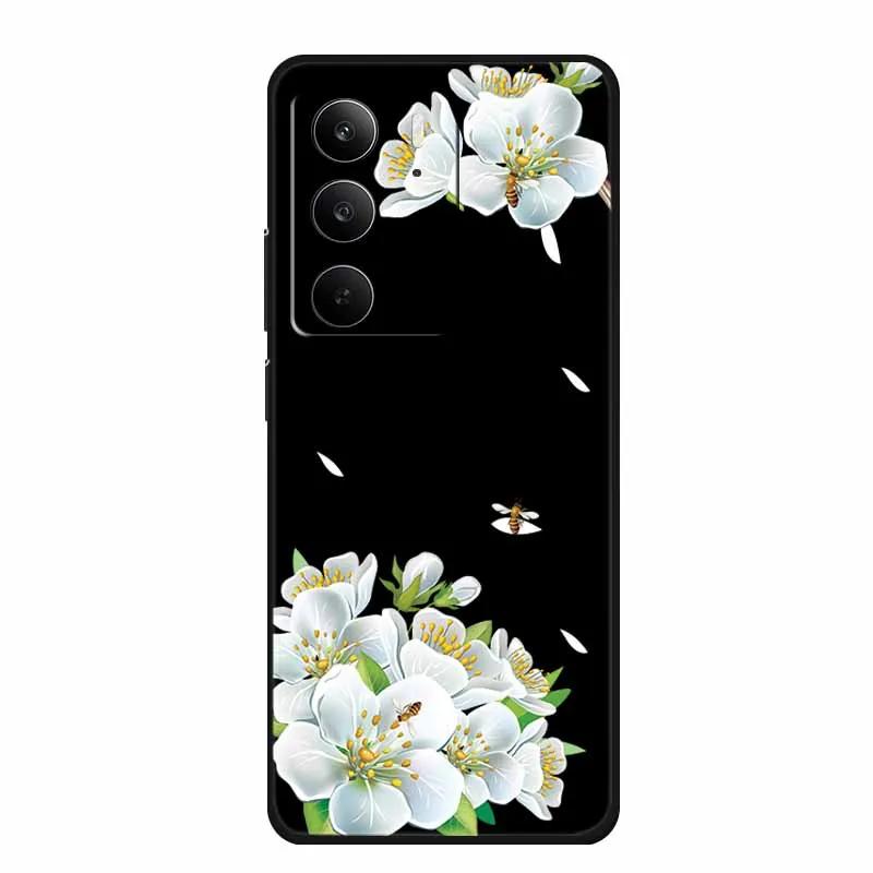 For Realme Narzo 80 Lite 5G Case Narzo80 Lite Coque Cartoon Cat TPU Black Silicone Soft Phone Case For Realme Narzo 80Lite Funda