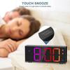 Digital Alarm Clock LED Clock Electronic Desktop Clock with Temperature Display and Voice Control