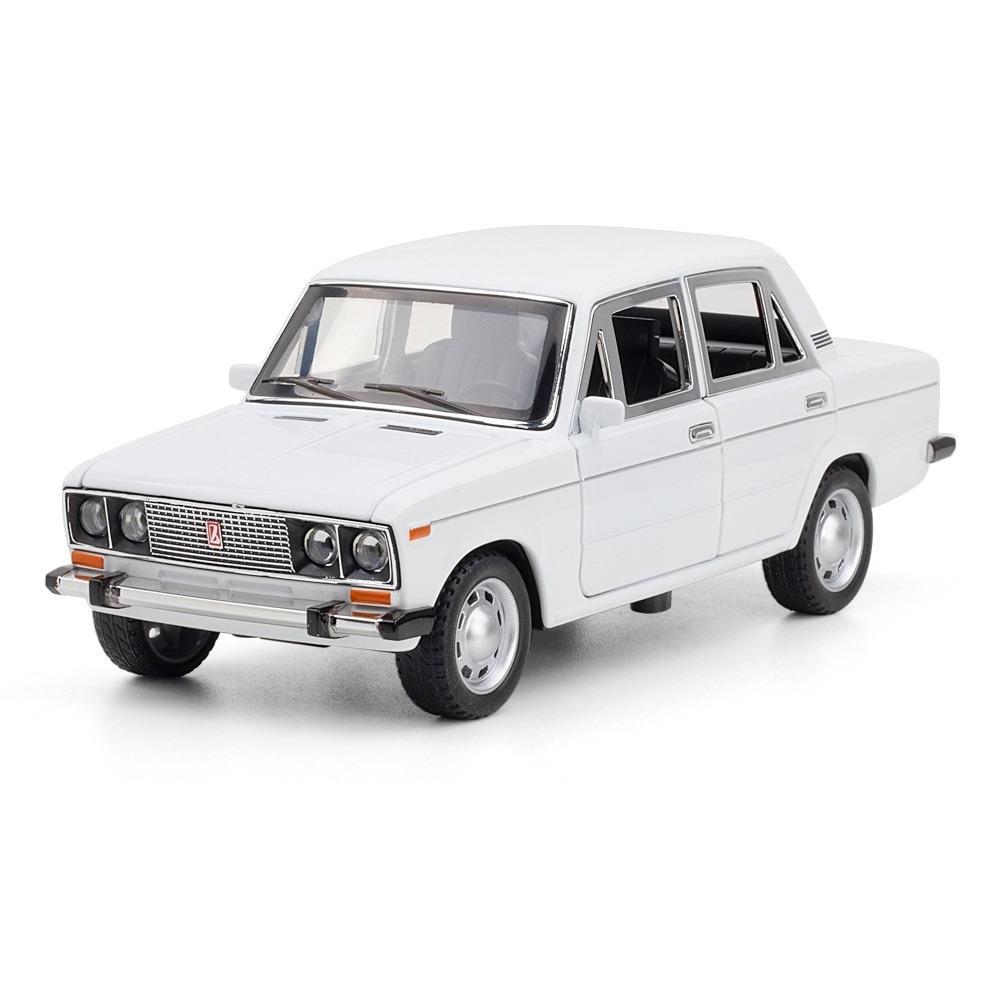 1/24 Russische LADA 2106 Legierungsauto Druckguss Spielzeugauto Modell Ton und Licht Kinderspielzeug Sammlerstücke Geburtstagsgeschenk