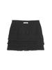 As If Cali Lace Layered Mini Skirt Black
