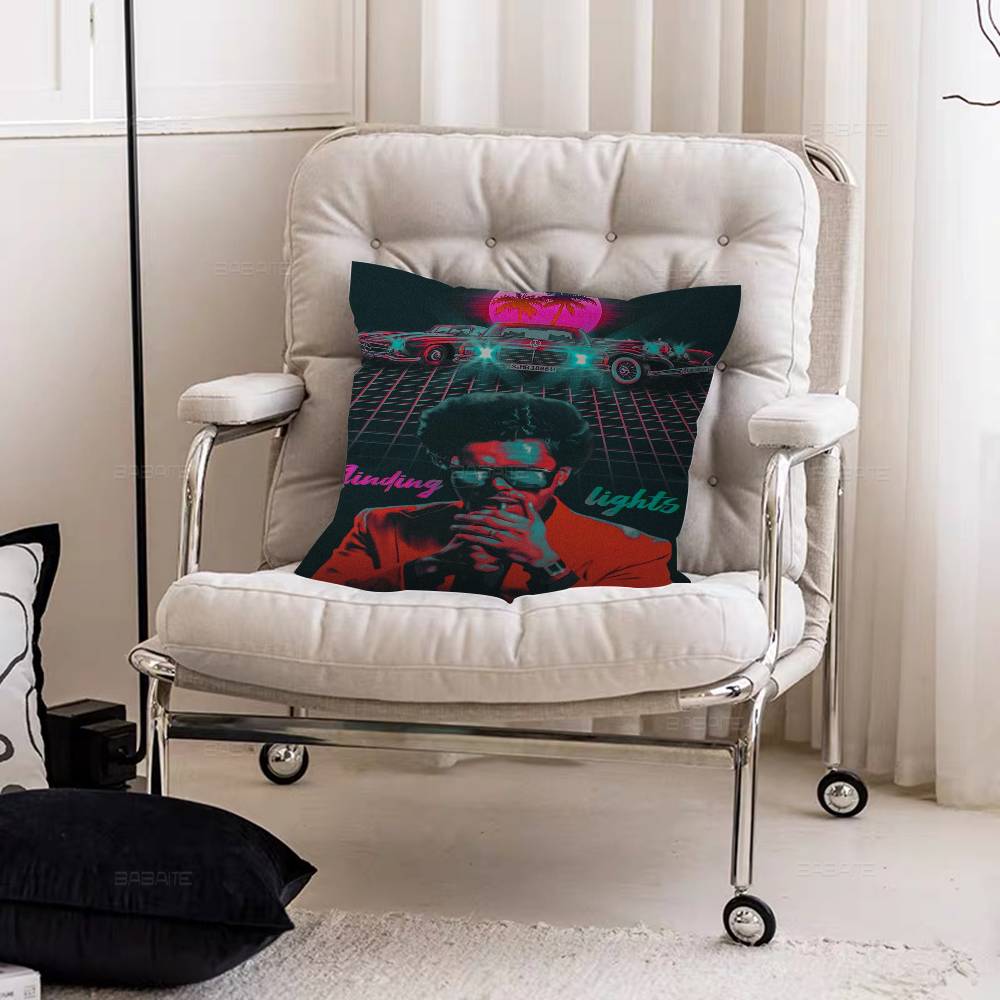 

The Weeknd Music Album Pillowcases Home Bedding Decorative Pillow Cover Wedding Super Soft Pillow Case 12x12Inch