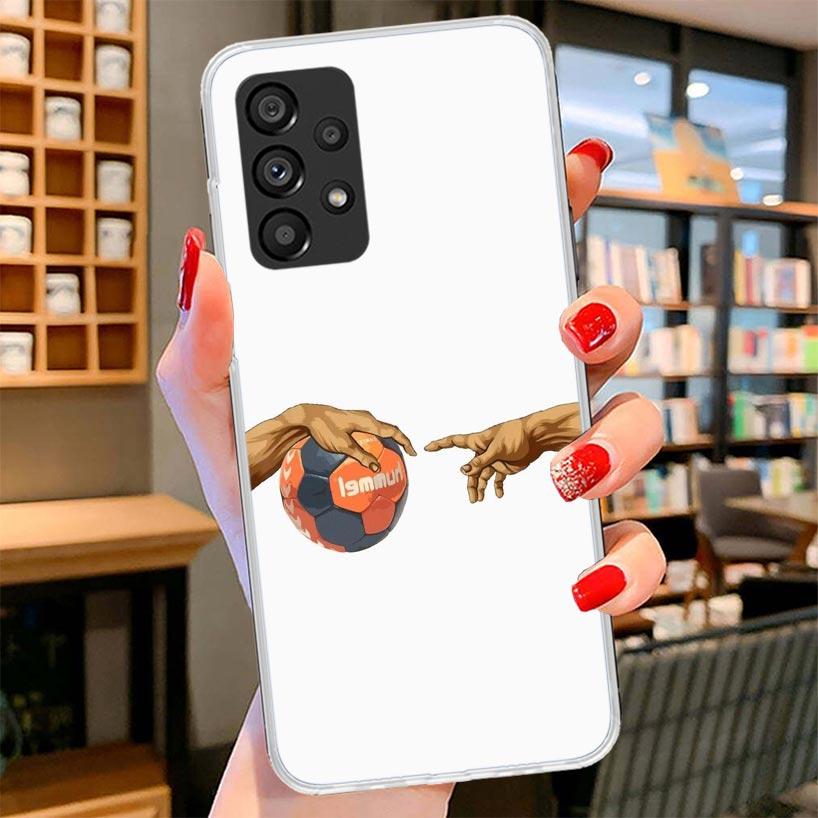 

Handball Sport Phone Case For Samsung Galaxy A17 A37 A57 A16 A26 A36 A56 A15 A25 A35 A55 A14 A24 A34 A54 A13 A23 A33 A53 Galaxy Samsung A03