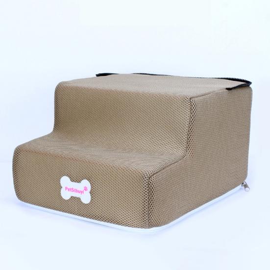 Pet Ladder 2 Step Non-slip Fabric Sturdy Dog Climbing Ramp for Puppy
