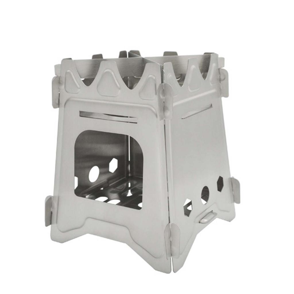 Wood Burning Camping Stove Folding Lightweight Wood Stove for Hiking Camping Picnic BBQ