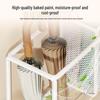 Wrought Iron Umbrella Stand: Compact Doorway Storage Rack & Draining Shelf