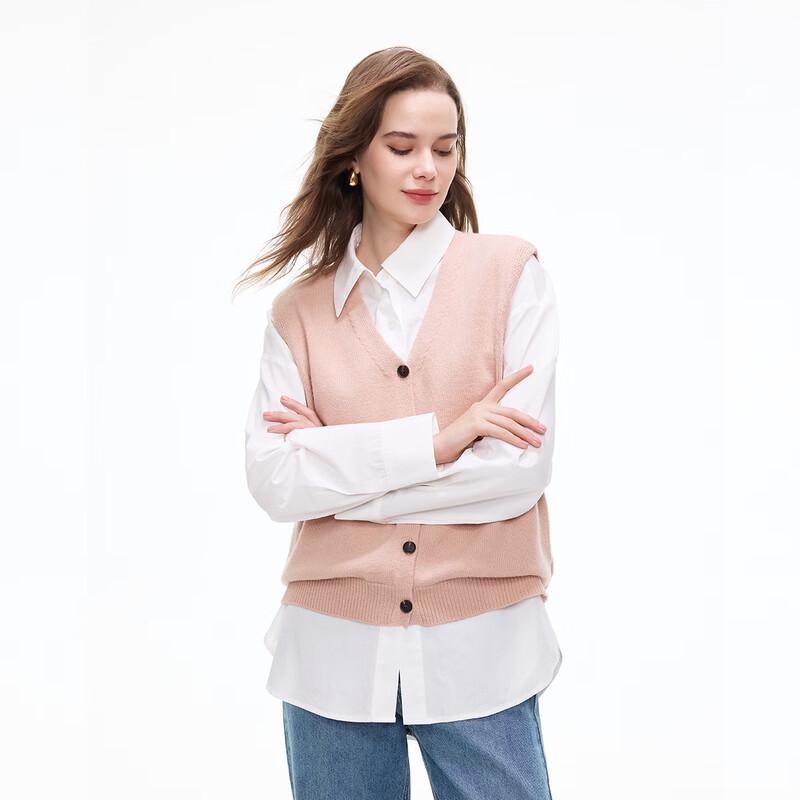 Women's V-Neck Knit Cardigan Vest