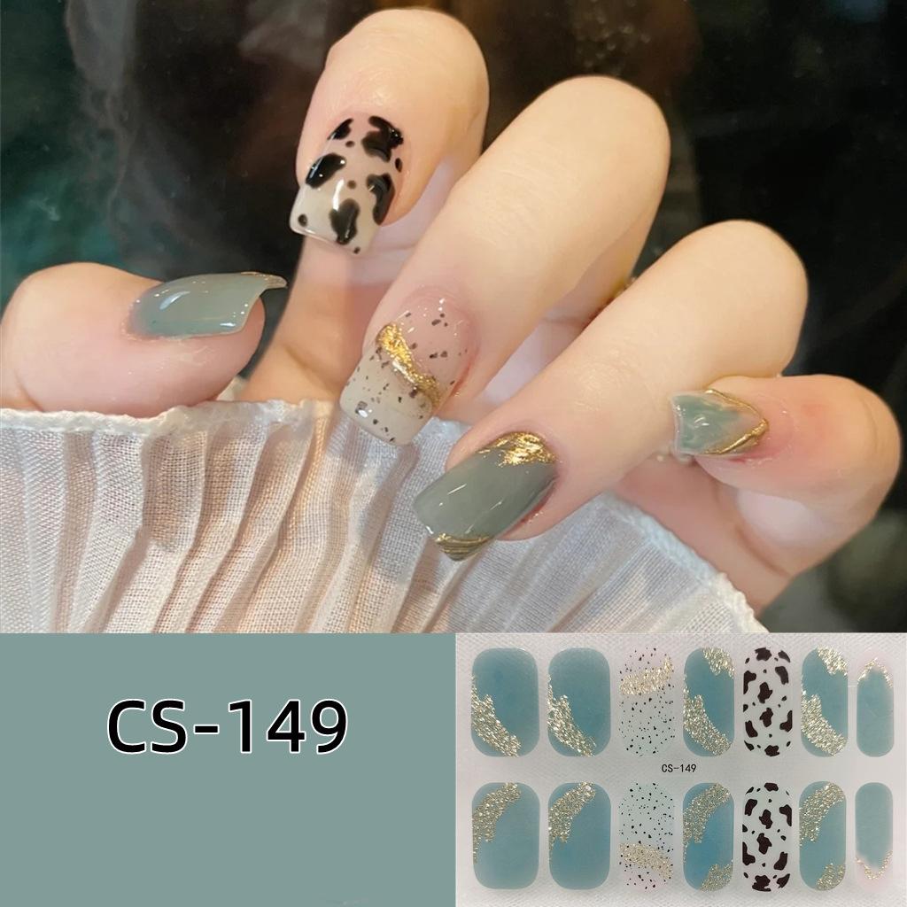 CS voděodolný nepečlivý gelový lak na nehty film vše nalepit japonský a korejský vítr malá červená kniha stejný film na nehty papír film na nehty papír