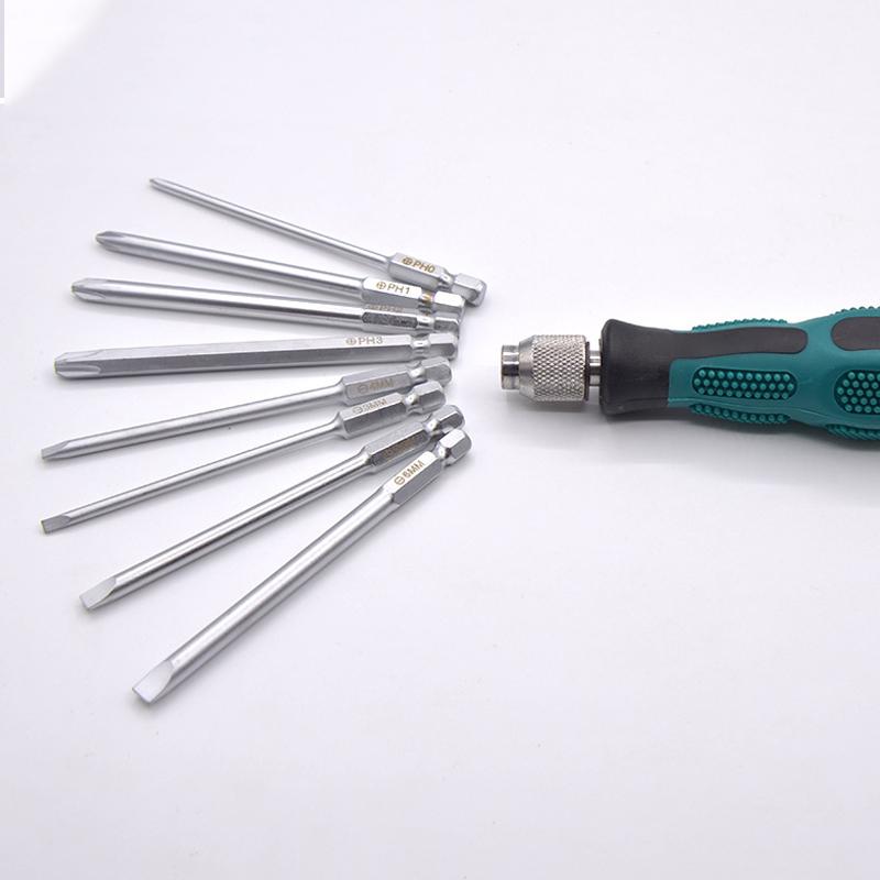 9Pcs Slotted Screwdriver Set With Magnetic Tip Screwdrivers Tool Set For Maintenance And Disassembly Ready To Use