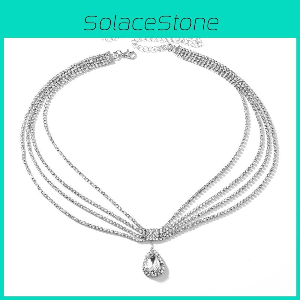 Ethnic Feng Shui Diamond Pendant Design Multi Layer Chain Women Headpiece For Women Travel Gift