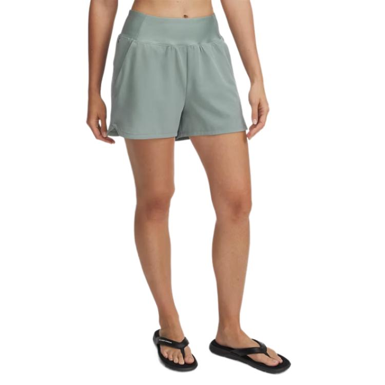Under Armour Fish ProWOVEN Casual Shorts Women s Light Green 1383556-348 MD