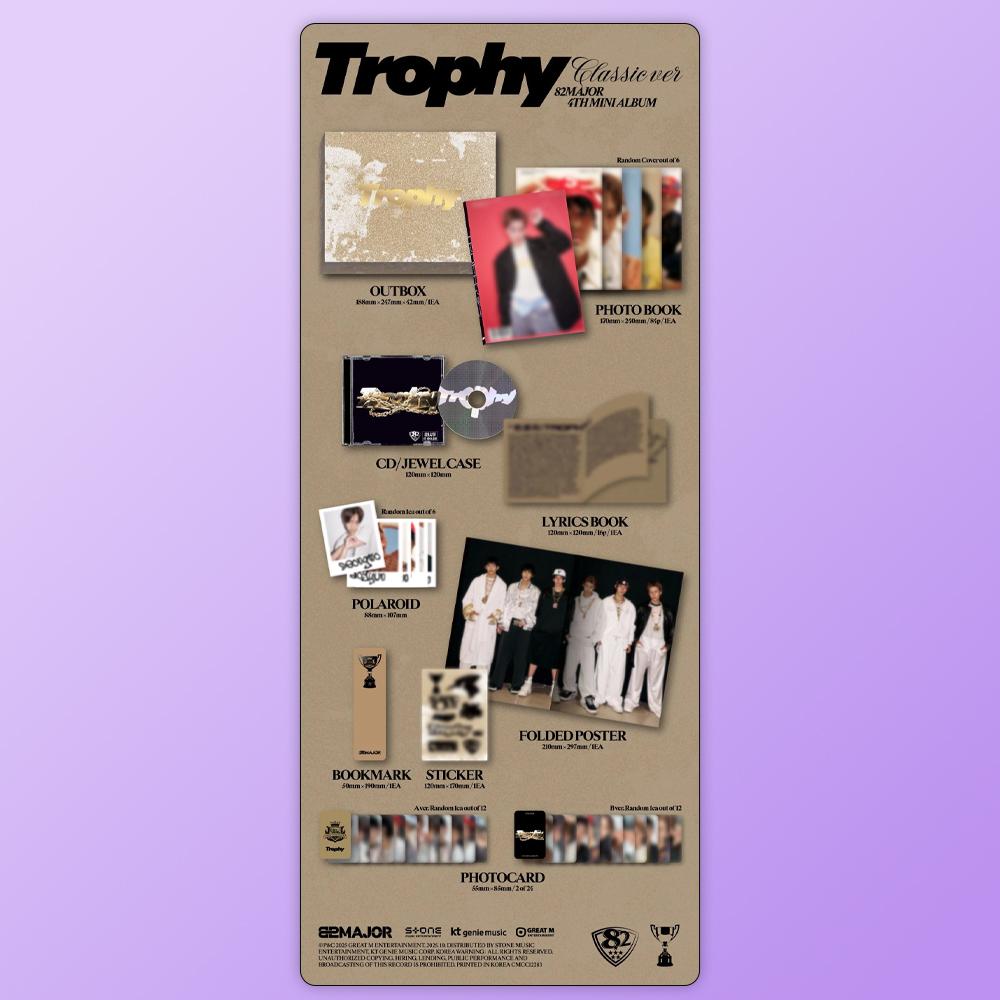 (PRE-ORDER) 82MAJOR - 4th Mini Album Trophy