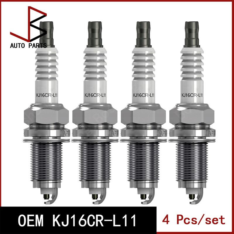 4 Pieces/Set Spark Plug OEM KJ16CR-L11 KJ16CRL11 KJ16CR L11 90919-01056 for JEEP PATRIOT 2007-2017 for HYUNDAI i20 I 2008-2015