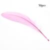 50pcs Natural Goose Feathers 15-20cm, Pure Soft DIY Craft Feathers for Home Decor, Balloons, Jewelry & Fashion Embellishment