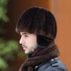Mink Hat Men's Winter Ear Protection Warm Top Hat Fashion Mink Hair Winter in The Elderly Dad Fur Hat