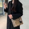 Lan Bao Fan Cow Leather Shopping Bag Accessory Women's Brown/Ecru DW-ZGA313