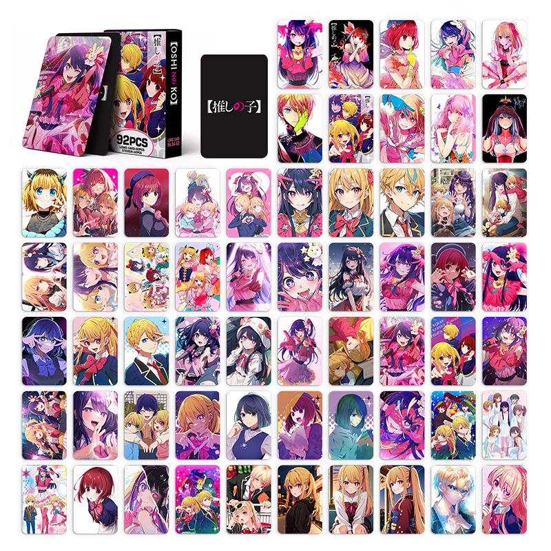 OSHI NO KO Lomo Mini Cards with 32PC Stickers Anime Fan Collection Postcards Gift