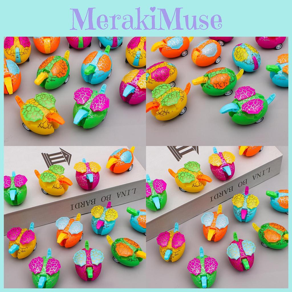 Colorful Mini Inertial Egg Shaped Dinosaur Model Children Toy Car For Play