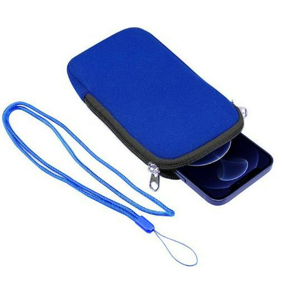 Fashionable Outdoor Crossbody Phone & Coin Bag: Simple, Scratch-Resistant, Multi-functional Neck Purse with Zipper Storage
