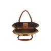 Tory Burch Logo Solid Leather Tote Bag Shopping Bag Shoulder Crossbody Handbag Medium Women Tote Bags Dark-Brown 85985-912