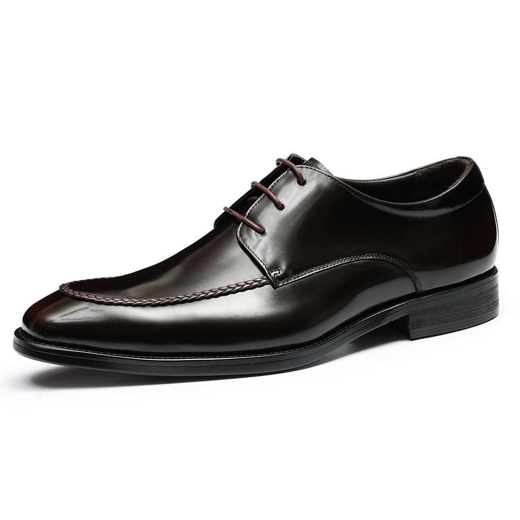 Bright Leather Shoes Men'S Business Formal Men'S Shoes First Layer Cowhide Inner Pointed Casual Shoes