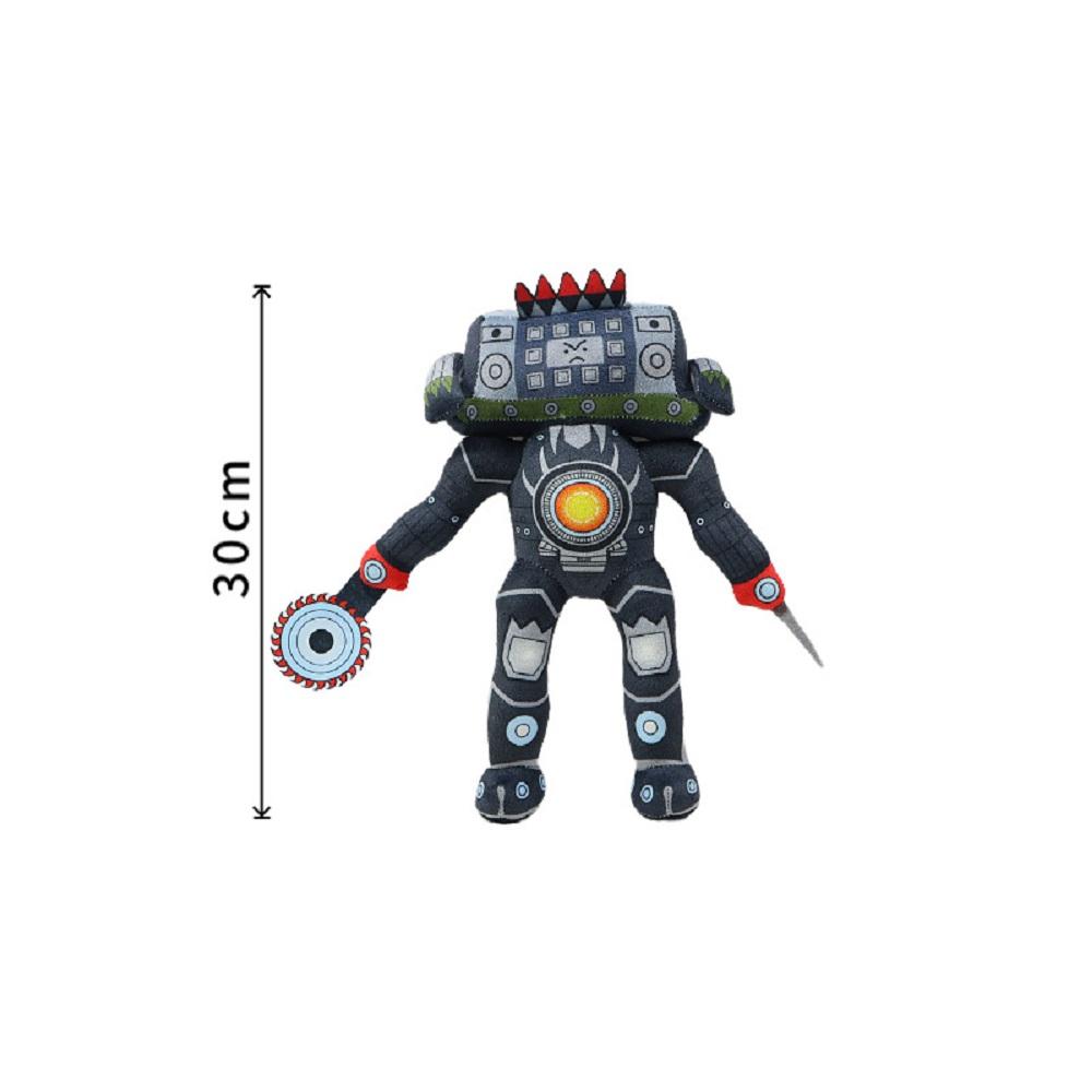 Nieuwe Skibidi Toilet Klokman Titaan TV Man Spreker Man Pluche Horror Spel Cartoon Knuffelpop Kinderen Verjaardag Kerstcadeaus 28cm-30cm