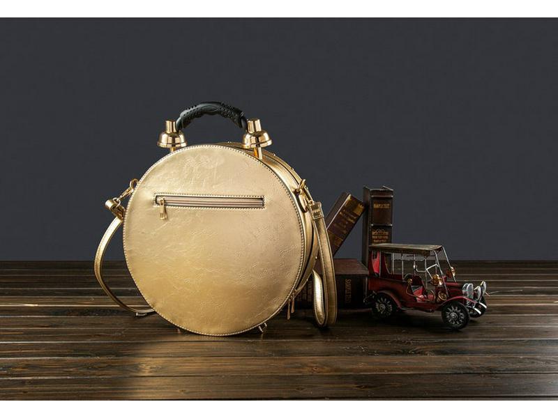 2025 Retro Korean-Style Handbag with Creative Clock Watch Design