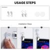 Hippie Lebka Oči Černobílá Tapiserie UV Reaktivní Hory Kaktusy Rostliny Svítící Ve Tmě Tapiserie Estetické Neonové Tapiserie