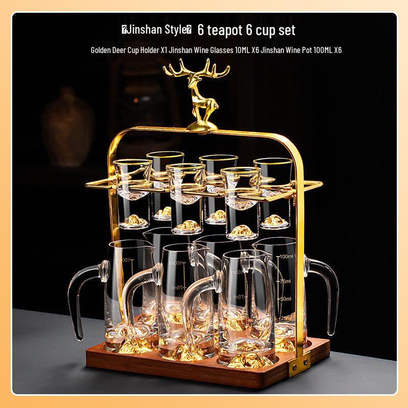 Light Luxury Crystal Glass Chinese Baijiu Set