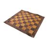 19" X 19" Genuine Leather Chess - Brown Colour | Roll-up Chess | Tournament Chess